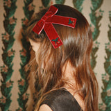 Konges Slojd juliette bow hair clip rio red, 2 pack