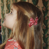 Konges Slojd micki bow hair clips red glitter/rose glitter,4 pack