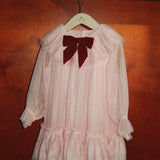 Konges Slojd bow dress,creole pink
