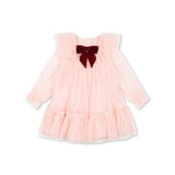 Konges Slojd bow dress,creole pink