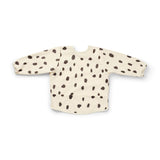 Elodie dalmatian dots grande longsleeved baby bib