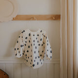 Elodie dalmatian dots grande longsleeved baby bib