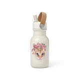 Elodie water bottle, rosy bow leo