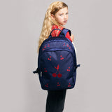Caramel&cie velvet cherries large school backpack