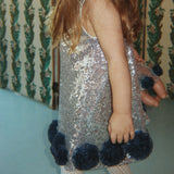 Konges Slojd tindra rose dress, silver