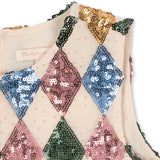 Konges Slojd yvonne harlekin dress, harlekin sequin