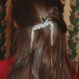 Konges Slojd sparkly star big hair clip, silver mix