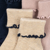 Konges Slojd čarape 3 kom, navy/cream/blush