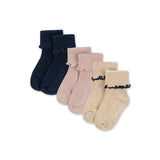 Konges Slojd čarape 3 kom, navy/cream/blush