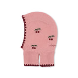 Konges Slojd knitted balaclava, pale blush