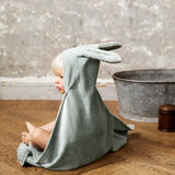 Elodie Details mineral green hooded towel