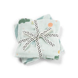 Done By Deer burp cloth 2-pack celebration,blue