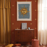 Dekornik tapete classic sun, red