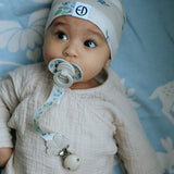 Elodie pacifier clip, blueberry bliss