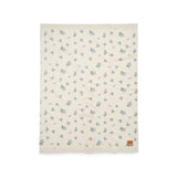 Elodie pointelle knit blanket, blueberry bliss
