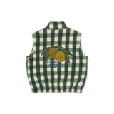 Konges Slojd teddy prsluk, green checks