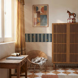Dekornik bordura spanish stripes blue with stars