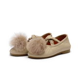 Donsje izebella balerinke, ivory sheep leather
