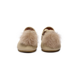 Donsje izebella balerinke, ivory sheep leather