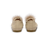 Donsje izebella balerinke, ivory sheep leather