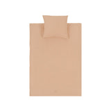 Nobodinoz kid duvet cover set in washed double muslin wabi-sabi pink blossom
