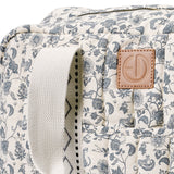 Elodie  changing bag quilted,garden leo toile
