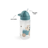 Done By Deer straw bottle tiny farm, blue