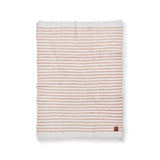 Elodie furry knit blanket, faded rose