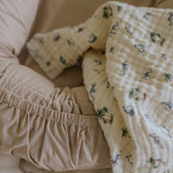 Elodie soft cotton blanket,garden leo