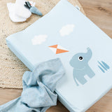 Done By Deer playground changing pad easy wipe, blue