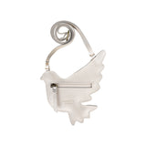 Donsje filoe torbica dove, off white metallic leather