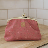 Elodie zip& go toiletry bag, pink petite river rose