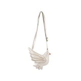 Donsje filoe torbica dove, off white metallic leather