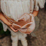 Donsje filoe torbica rose, clay metallic leather