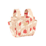 Nobodinoz stroller organizer hyde park, red tulips