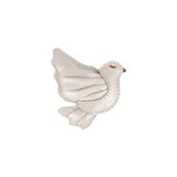 Donsje filoe šnalica za kosu dove, off white metallic leather