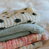 Elodie soft cotton blanket,dalmatian dots grande