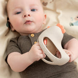 Done By Deer grip&teether toy w/rattle clucky, sand