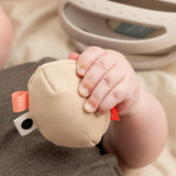Done By Deer grip&teether toy w/rattle clucky, sand