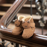 Donsje pouty čizme fluffy medo, teddy brown suede