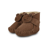 Donsje pouty čizme fluffy medo, teddy brown suede