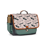 Caramel&cie gray skates medium schoolbag