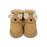 Donsje pouty čizme fluffy koala, sand suede