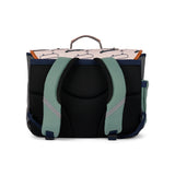 Caramel&cie gray skates medium schoolbag