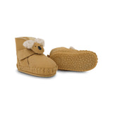 Donsje pouty čizme fluffy koala, sand suede
