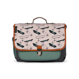 Caramel&cie gray skates medium schoolbag