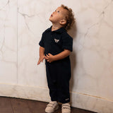Donsje piebe jumpsuit koala, navy blue