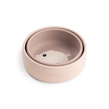 Done By Deer silicone bowl set 2 pcs pigee ,powder