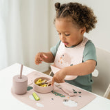 Done By Deer silicone bowl set 2 pcs pigee ,powder