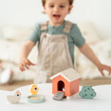 Done By Deer tiny farm play set clucky,colour mix